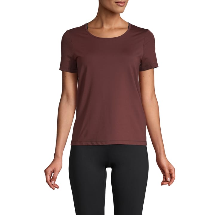 Casall Women's Iconic Tee Mahogany Red Casall