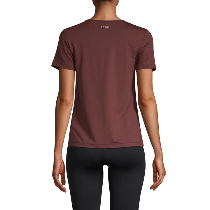 Casall Women's Iconic Tee Mahogany Red Casall