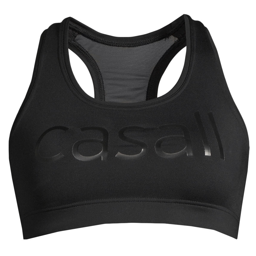 Casall Women's Iconic Wool Sports Bra Black Logo