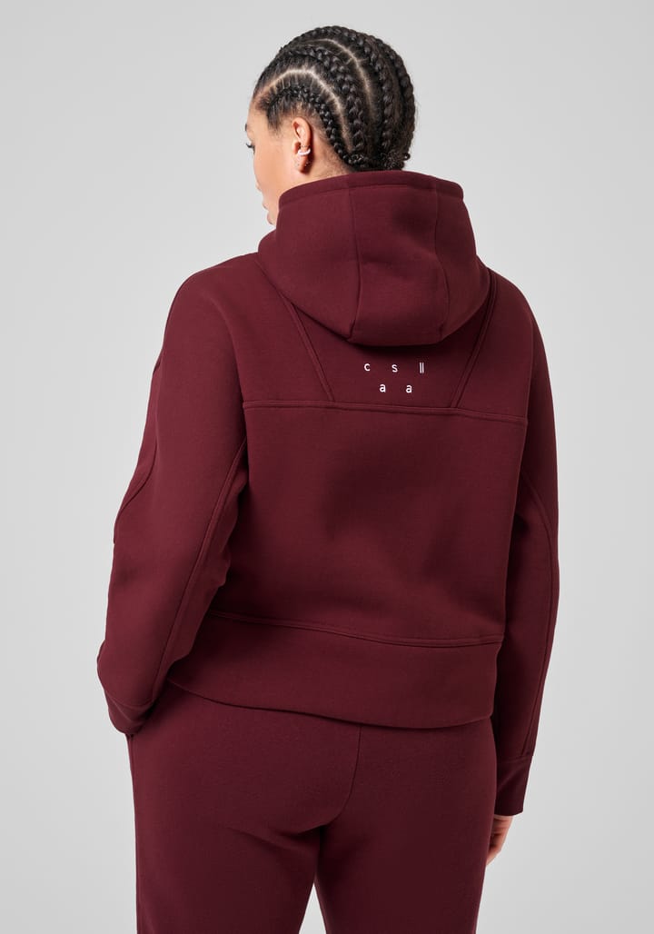 Casall Women's Oversized Zip Hoodie Evening Red Casall