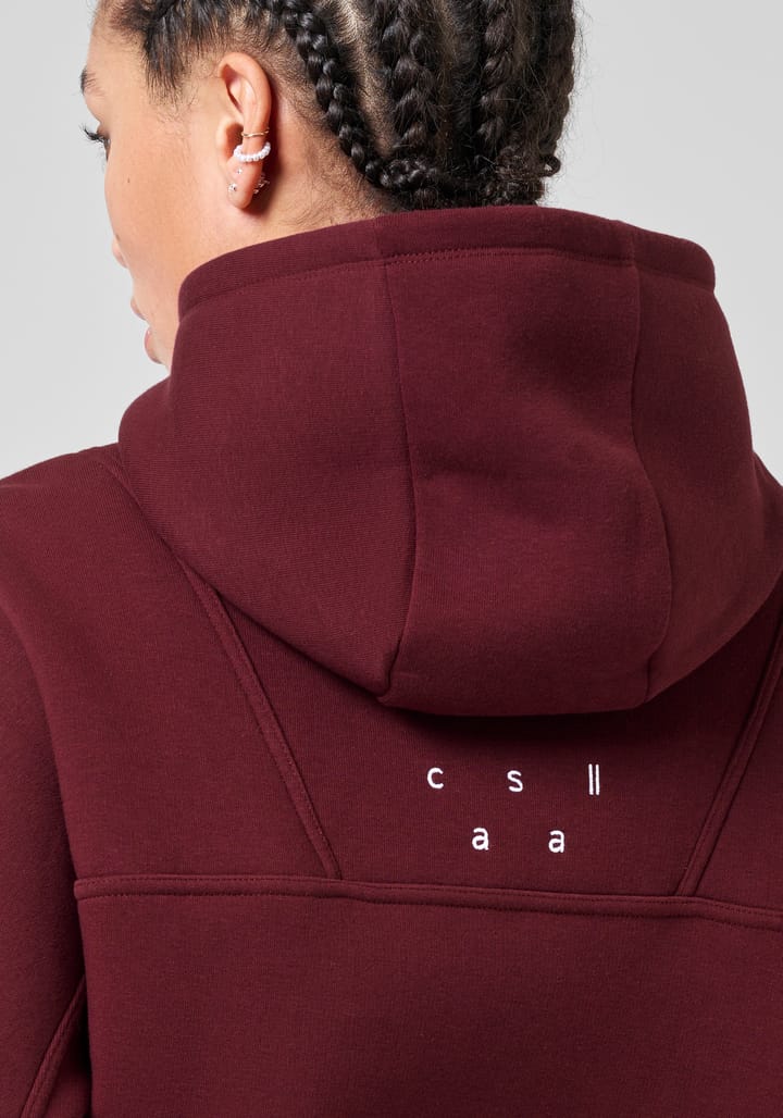 Casall Women's Oversized Zip Hoodie Evening Red Casall