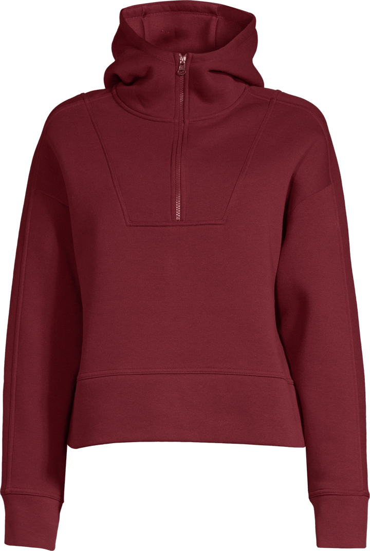 Casall Women's Oversized Zip Hoodie Evening Red Casall