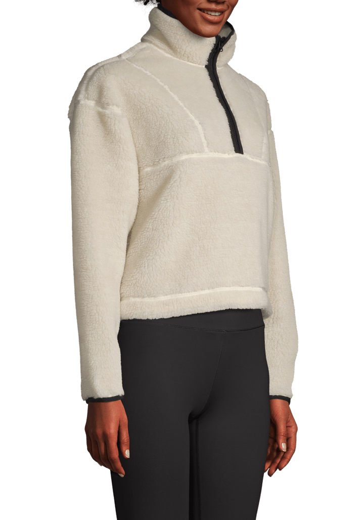 Casall Women's Pile Half Zip Off White Casall