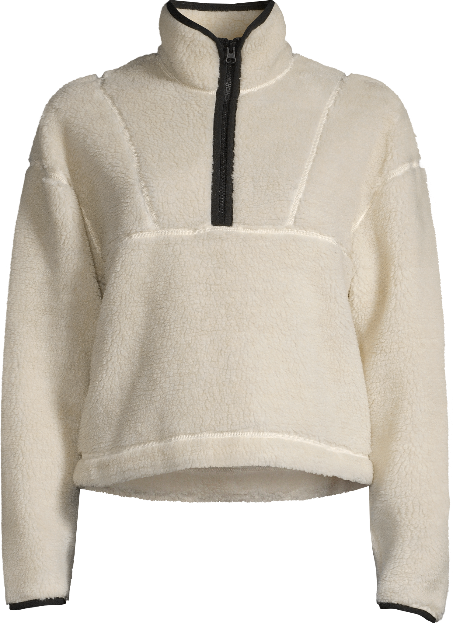 Casall Women's Pile Half Zip Off White
