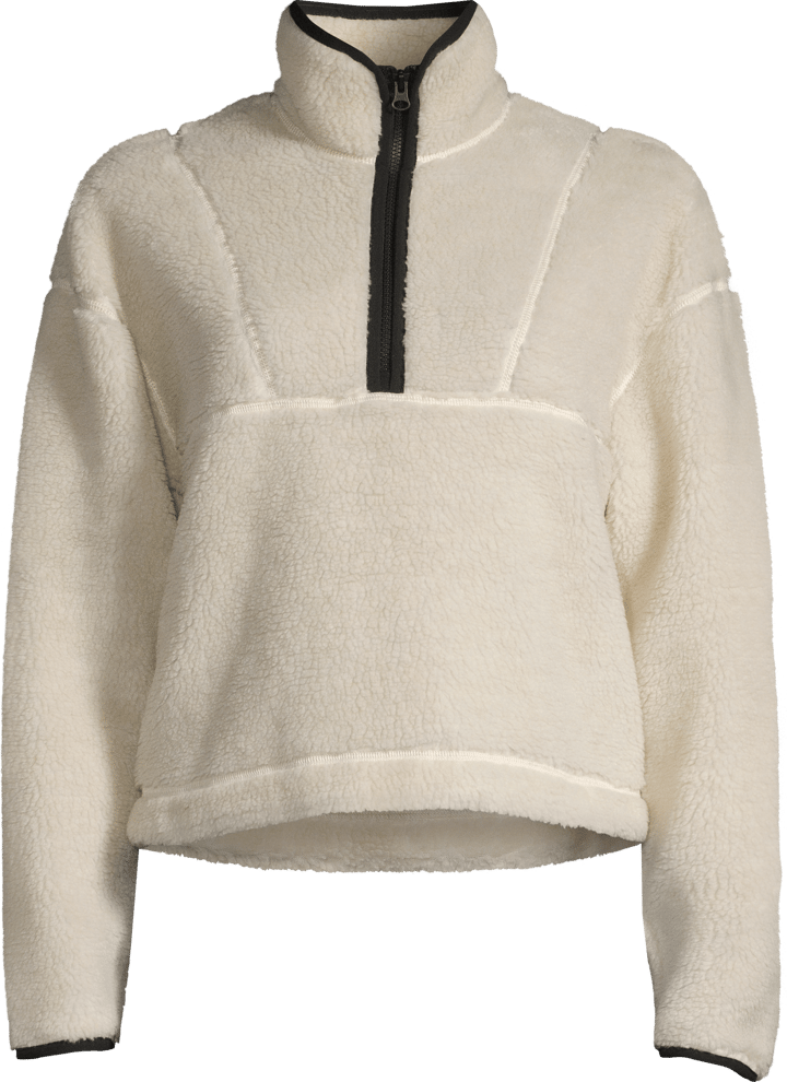 Casall Women's Pile Half Zip Off White Casall