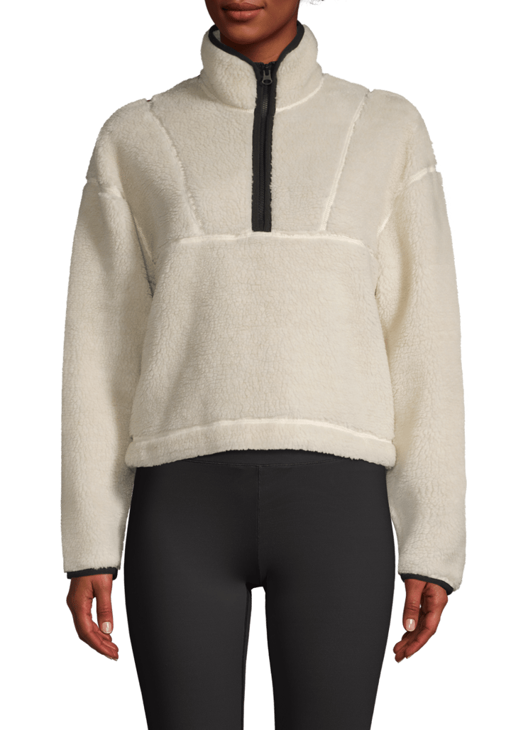 Women's Pile Half Zip Off white Casall