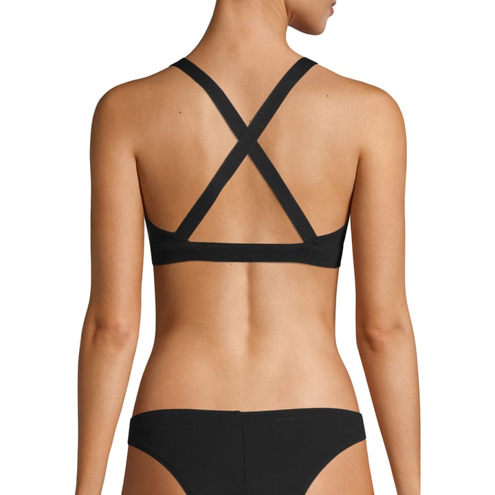 Women's Scuba Zip Bikini Top Black Casall