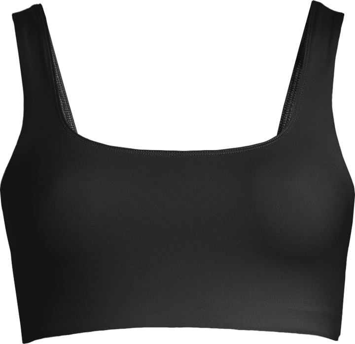 Women's Square Neck Bikini Top Black Casall