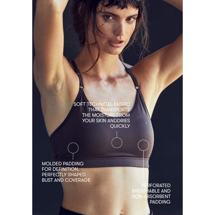 Casall Women's Strappy Sports Bra Black Casall