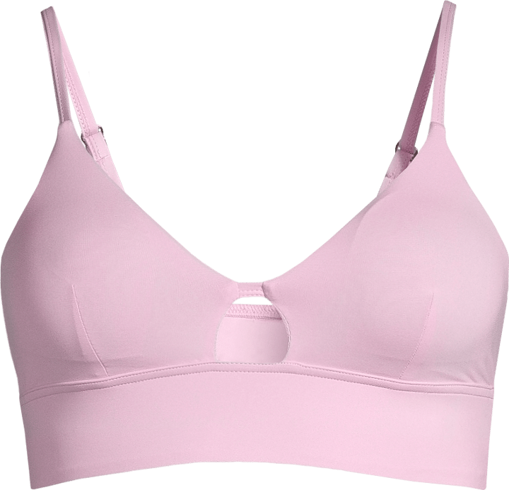 Casall Women's Triangle Cut-Out Bikini Top Clear Pink Casall