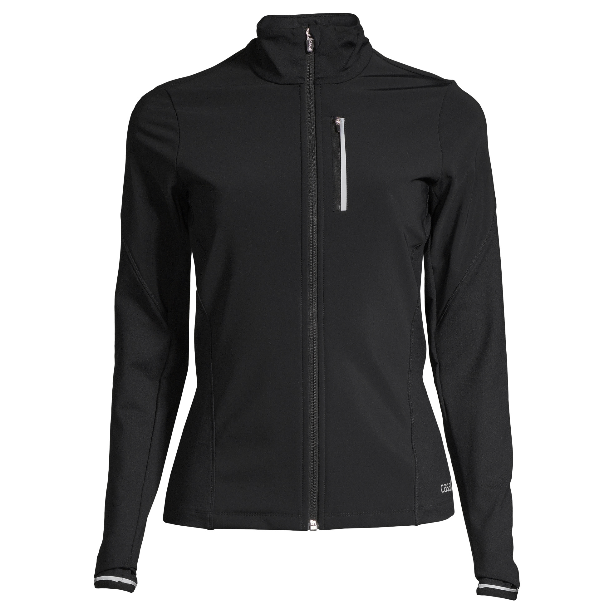 Casall Women's Windtherm Jacket Black Urheilutakit vuorettomat 34