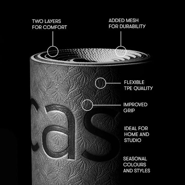 Casall Yoga Mat Position 4 mm Lucky Pink/Grey Casall