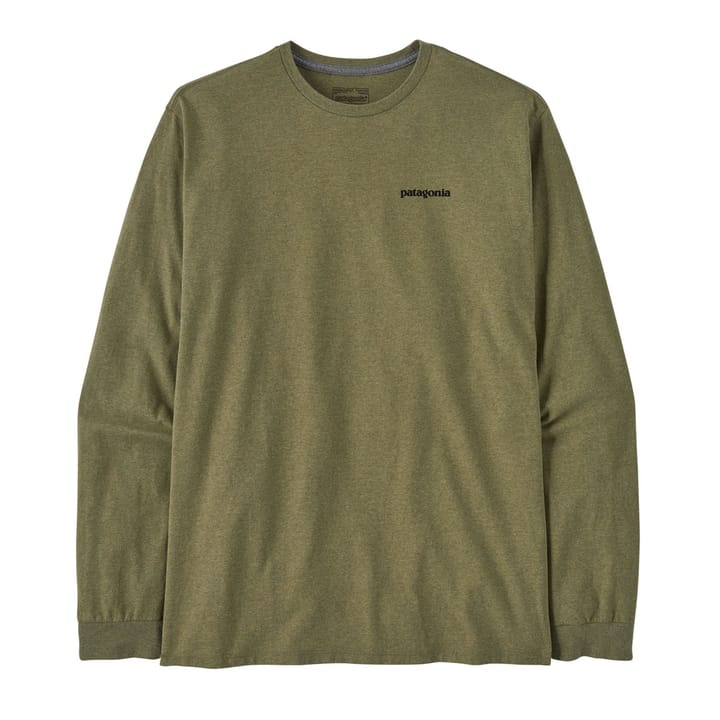 Patagonia Men's Longsleeve P-6 Logo Responsibili-Tee Buckhorn Green Patagonia