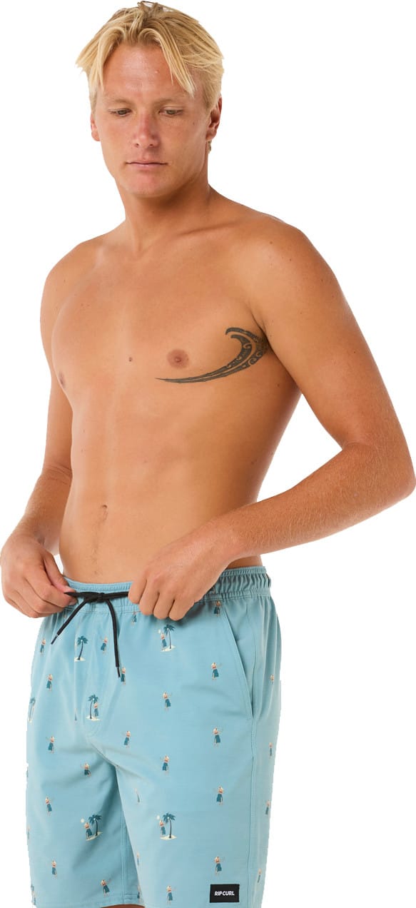 Rip Curl Men's Hula Breach 18" Volley Short Blue Lagoon Rip Curl