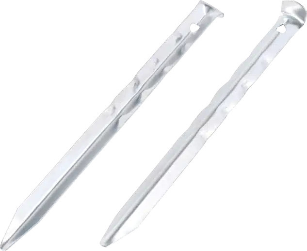 Easy Camp U-Steel Peg 18 cm Ripple Silver Telttatarvikkeet OneSize