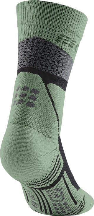 Women's Cep Max Cushion Socks Hiking Mid Cut Grey/Mint CEP