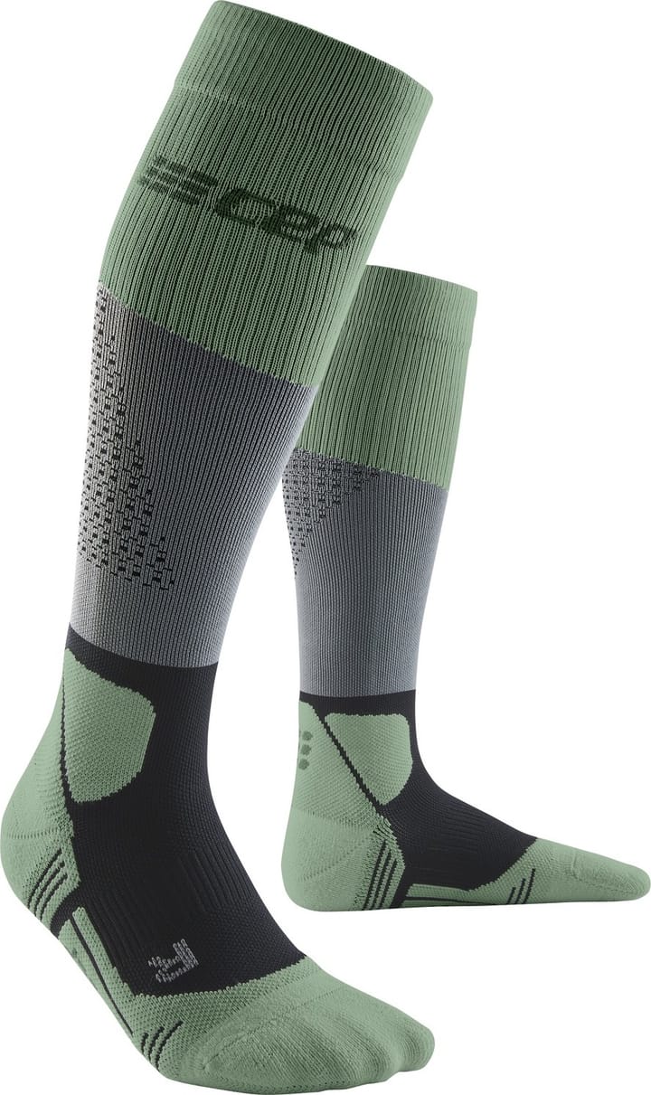 Women's Cep Max Cushion Socks Hiking Tall Grey/Mint CEP