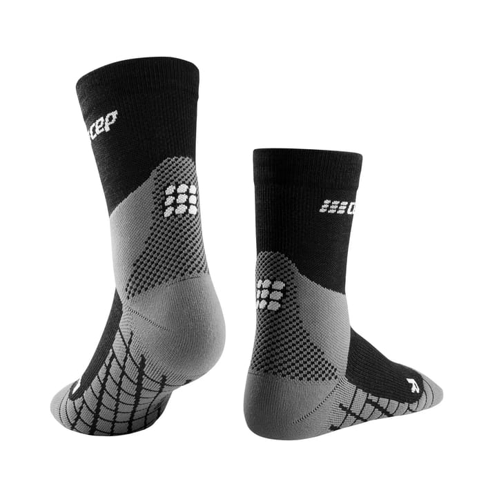 CEP Men's Hiking Light Merino Mid Cut Compression Socks Black CEP