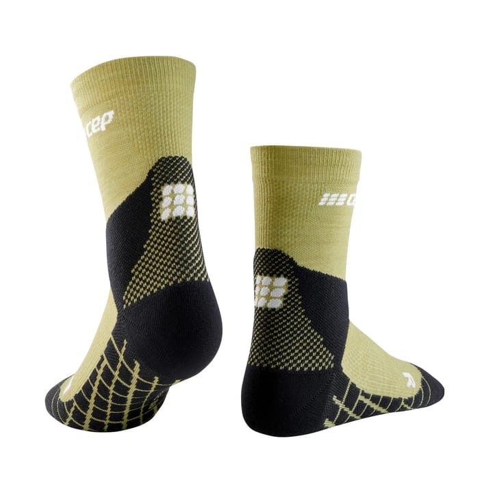 CEP Men's Hiking Light Merino Mid Cut Compression Socks Olive CEP