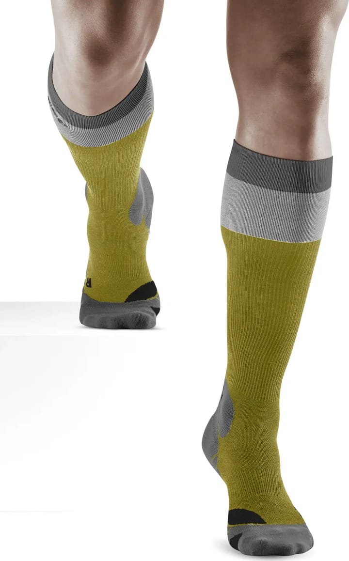 Men's Hiking Light Merino Socks Olive/Grey CEP