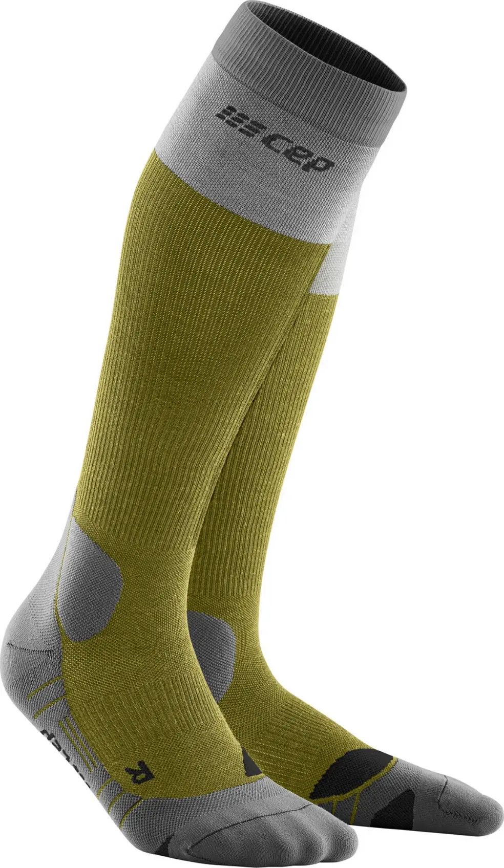 CEP Men's Hiking Light Merino Socks Olive/Grey