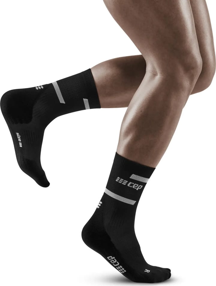 Men's The Run Socks, Mid Cut Black CEP