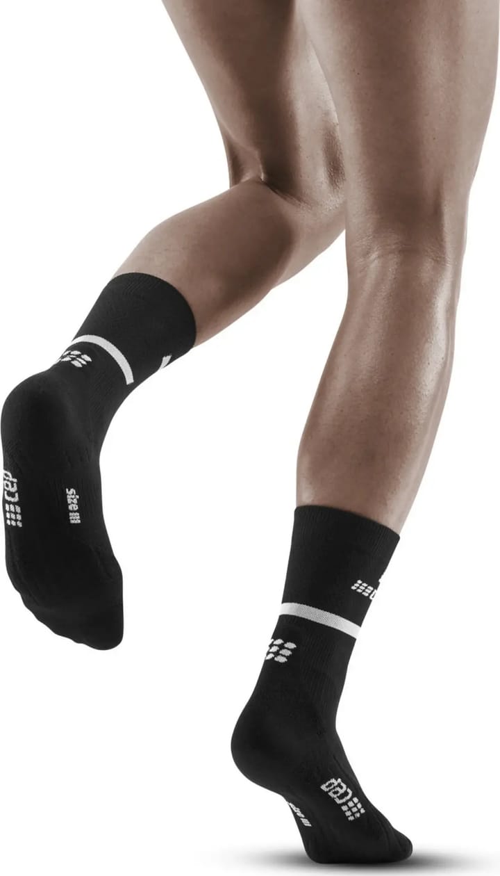 Women's The Run Socks, Mid Cut Black CEP