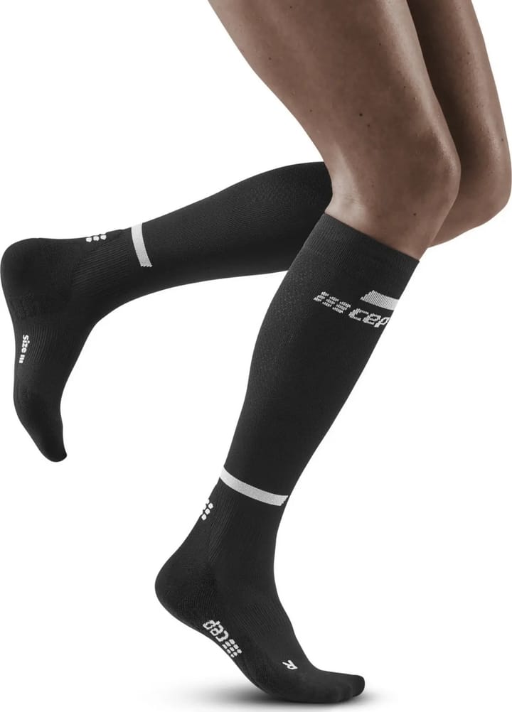 Women's The Run Socks, Tall Black CEP