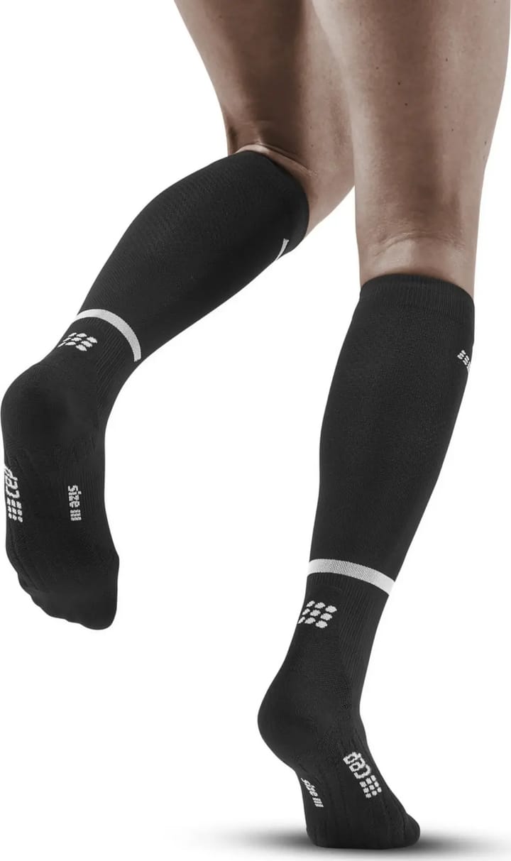 Women's The Run Socks, Tall Black CEP