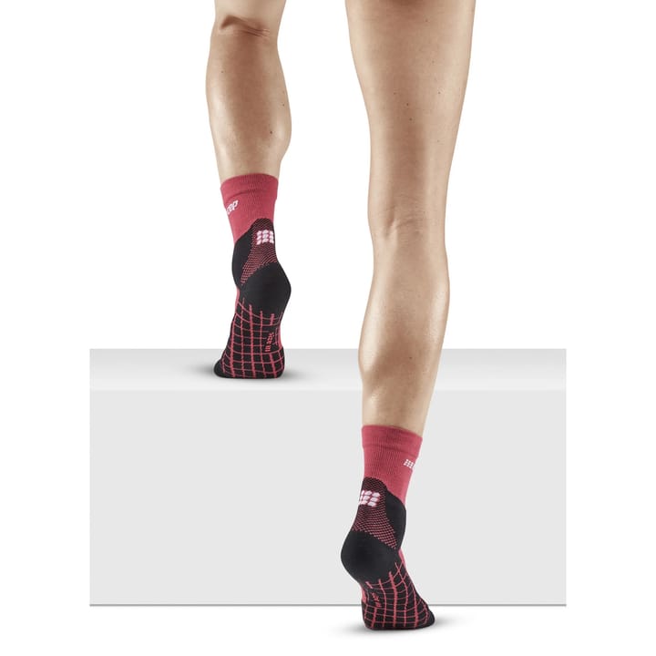 CEP Women's Hiking Light Merino Mid Cut Compression Socks Berry CEP