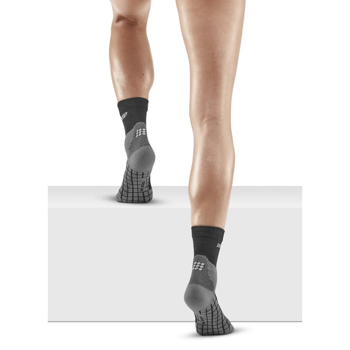 CEP Women's Hiking Light Merino Mid Cut Compression Socks Black CEP