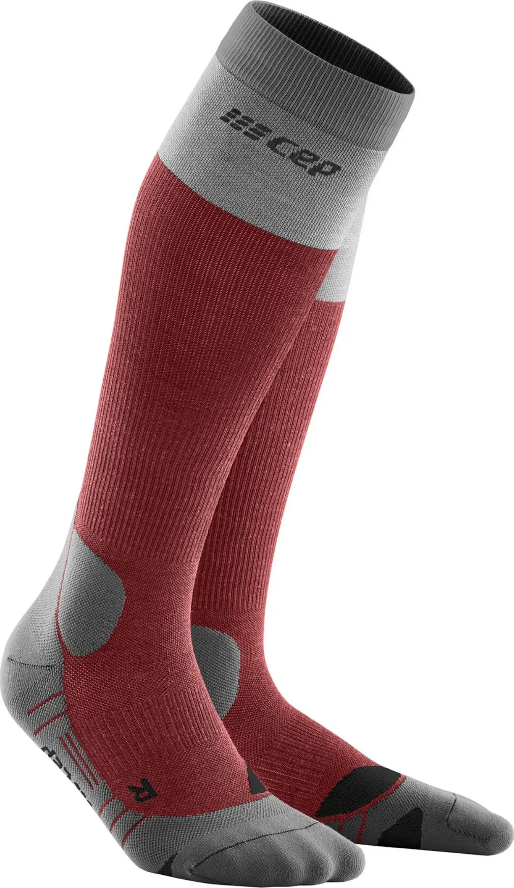 Women's Hiking Light Merino Socks Berry/Grey