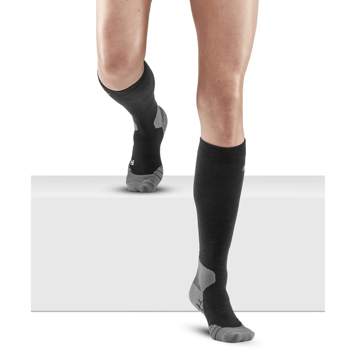 CEP Women's Hiking Light Merino Tall Compression Socks Black CEP