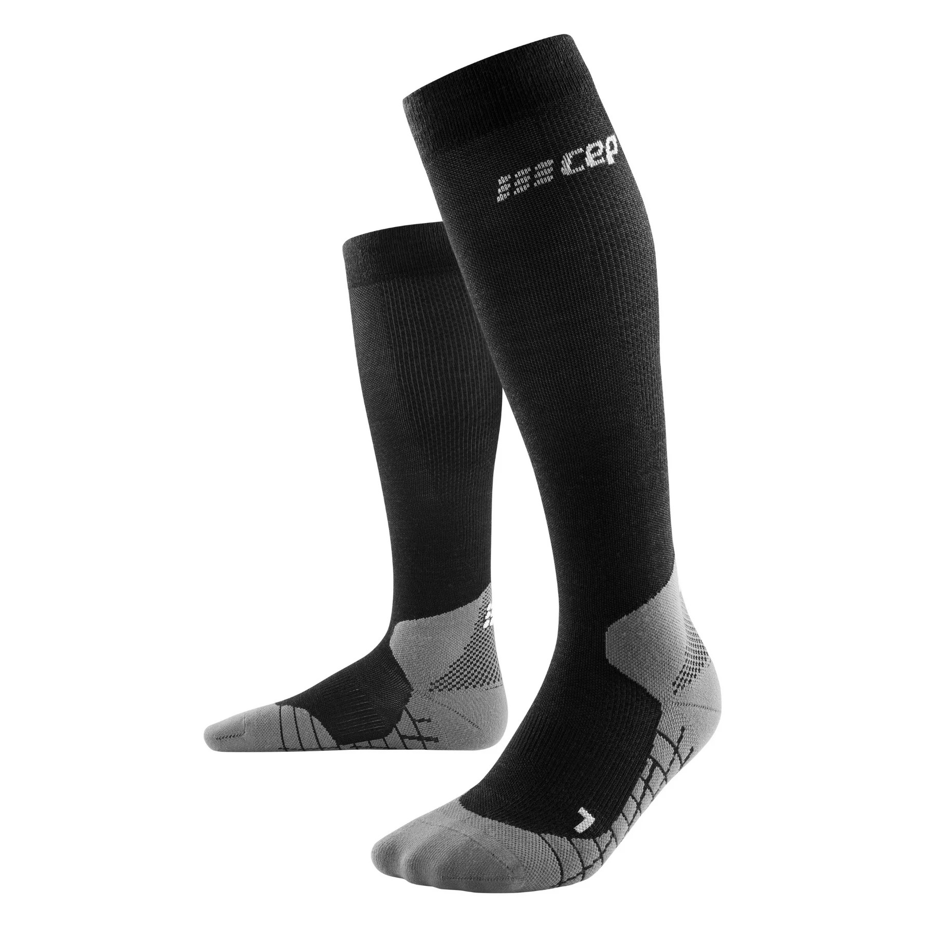 CEP Women’s Hiking Light Merino Tall Compression Socks Black