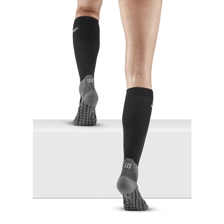 CEP Women's Hiking Light Merino Tall Compression Socks Black CEP