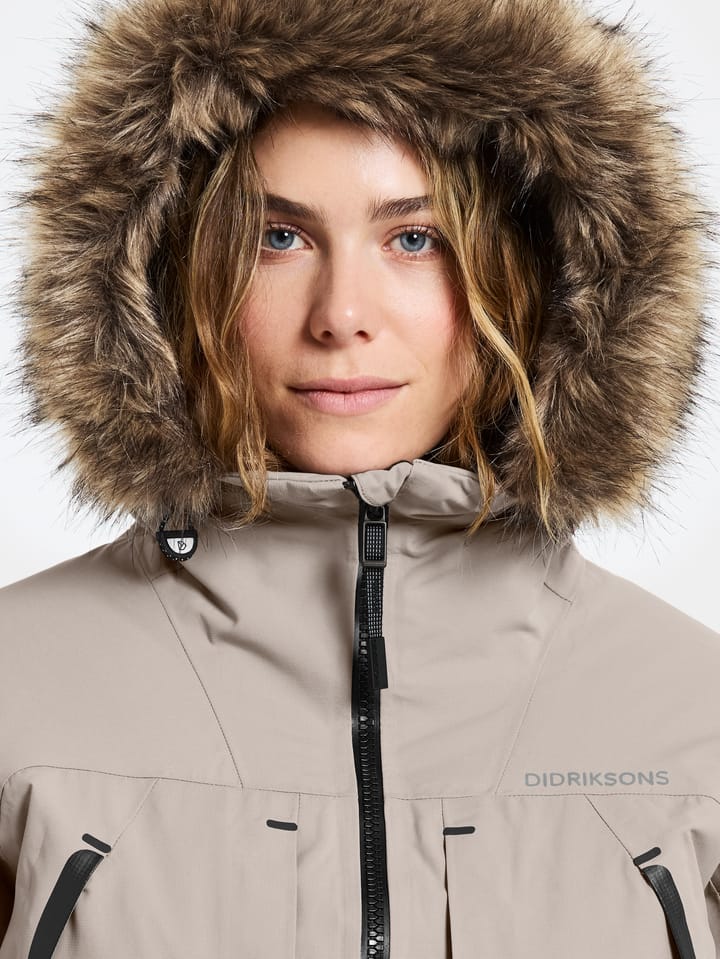 Women's Ceres Parka 2 Ash Brown Didriksons Women's Ceres Parka 2 Ash Brown Didriksons