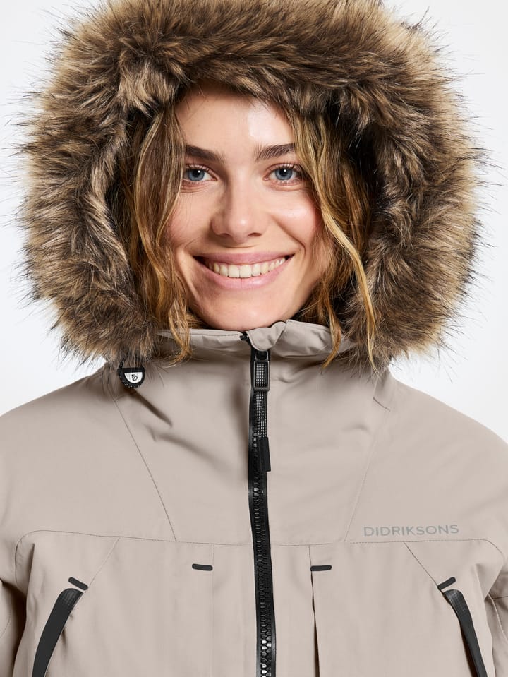 Women's Ceres Parka 2 Ash Brown Didriksons Women's Ceres Parka 2 Ash Brown Didriksons