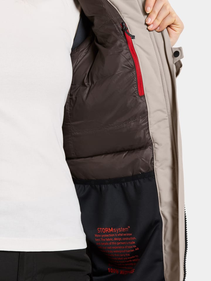 Women's Ceres Parka 2 Ash Brown Didriksons Women's Ceres Parka 2 Ash Brown Didriksons