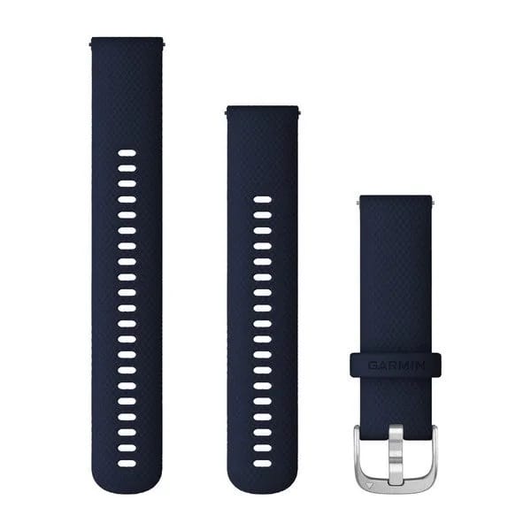 Garmin Quick Release 22mm Silikon Mørkeblå/Sølvfarget Anordning Garmin Garmin Quick Release 22mm Silikon Mørkeblå/Sølvfarget Anordning Garmin