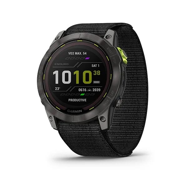 Garmin Enduro 2 Sapphire Dlc Titanium With Black Ultrafit Band Carbon Gray Garmin