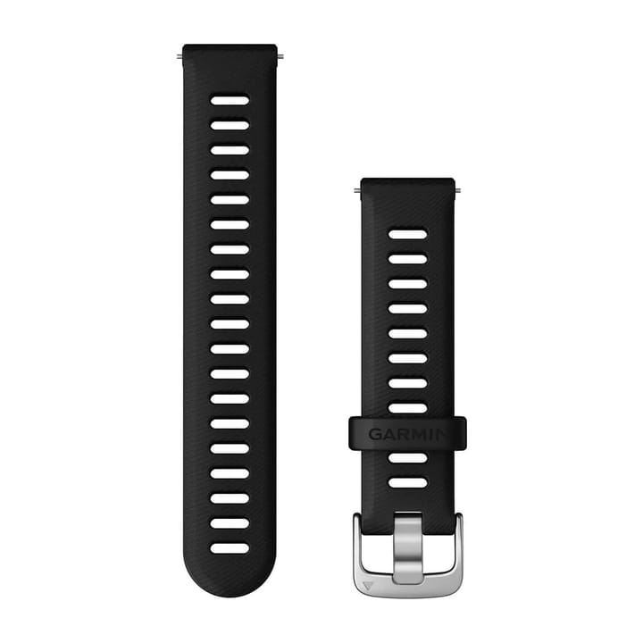 Garmin Quick Release (18 mm) Silikon Sort Med Sølvfarget Anordning Garmin