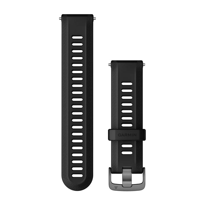 Garmin Klokkeremmer (Forerunner 955) Silikon Sort Med Skifergrå Anordning Garmin
