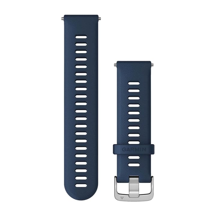 Garmin Quick Release 22mm Silikon Tidal Blue Med Sølvfarget Anordning Garmin