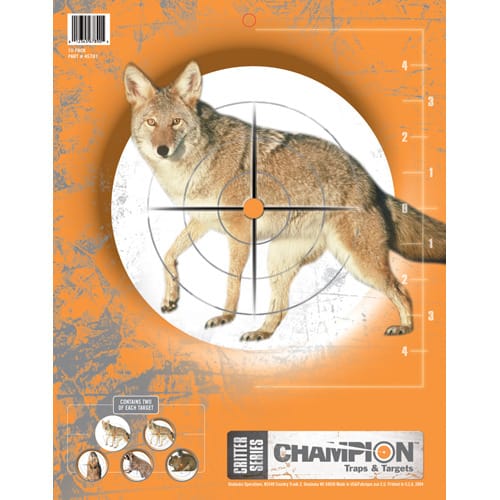 Div Champion Critter Series Targets 10-Pack Med 5 Ulike Dyremotiver