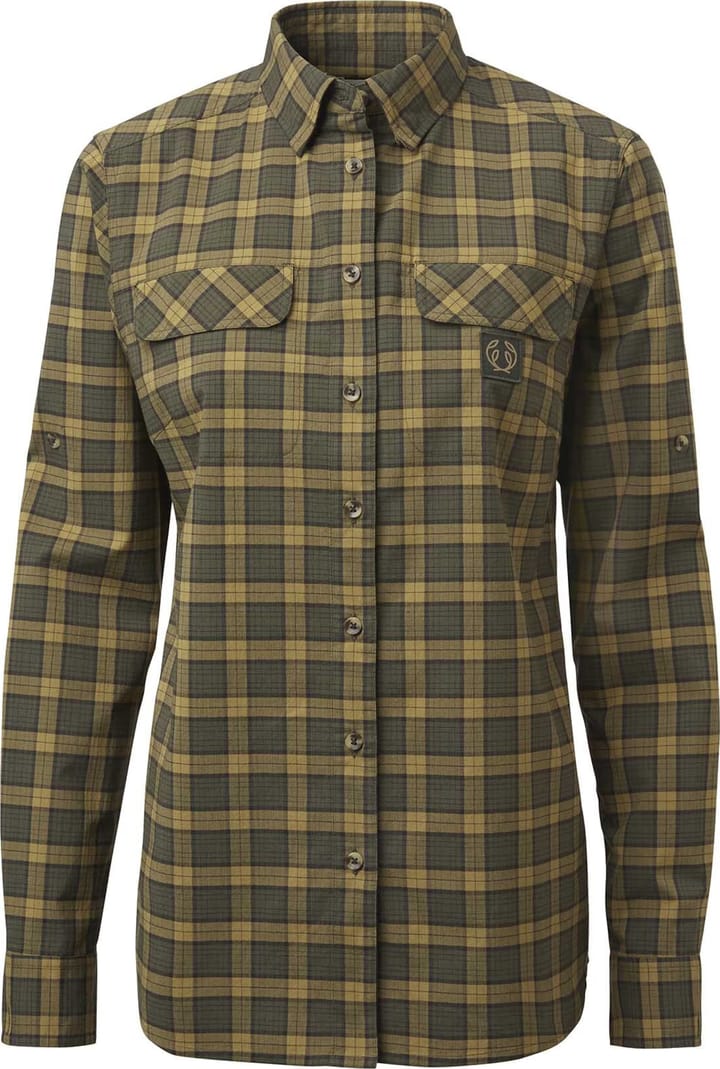 Chevalier Creek Shooting Fit Coolmax Shirt Women Moss Checked Chevalier