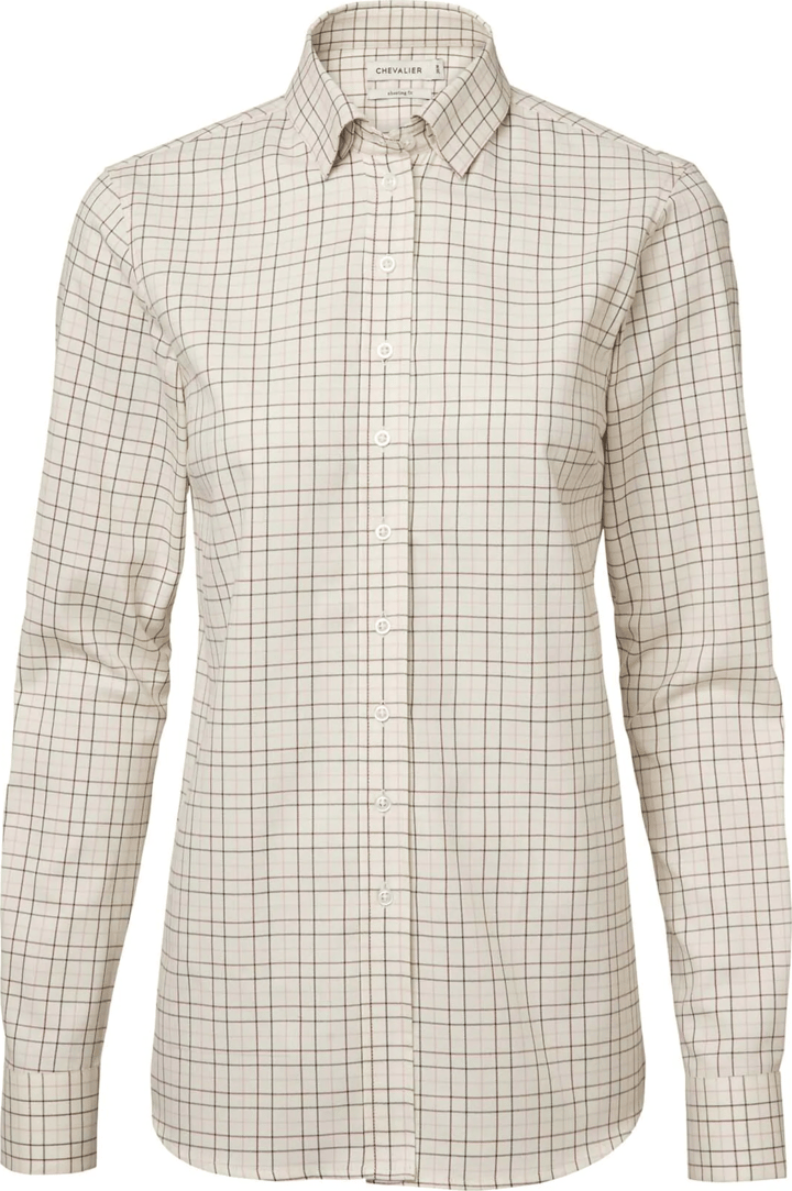 Chevalier Ashley Shooting Fit Shirt Women Soft Pink Tattersall Chevalier Chevalier Ashley Shooting Fit Shirt Women Soft Pink Tattersall Chevalier