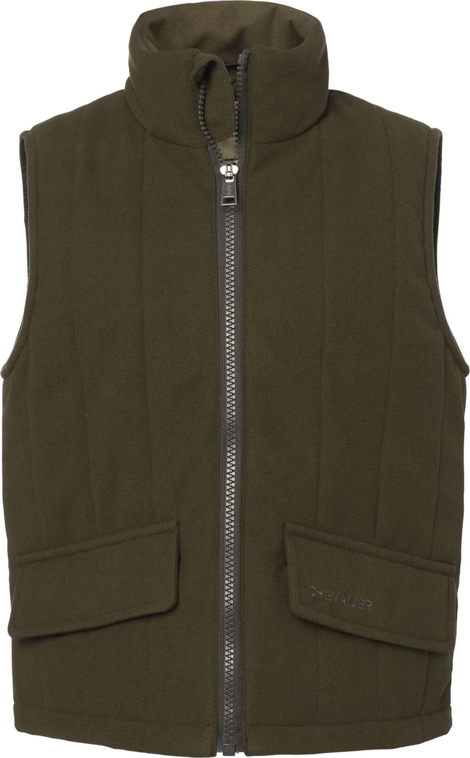 Calf Padded Vest Junior Leather Brown