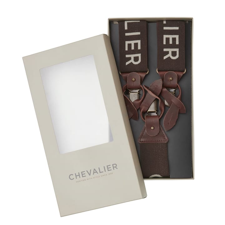 Chevalier Logo Suspenders Brown Chevalier