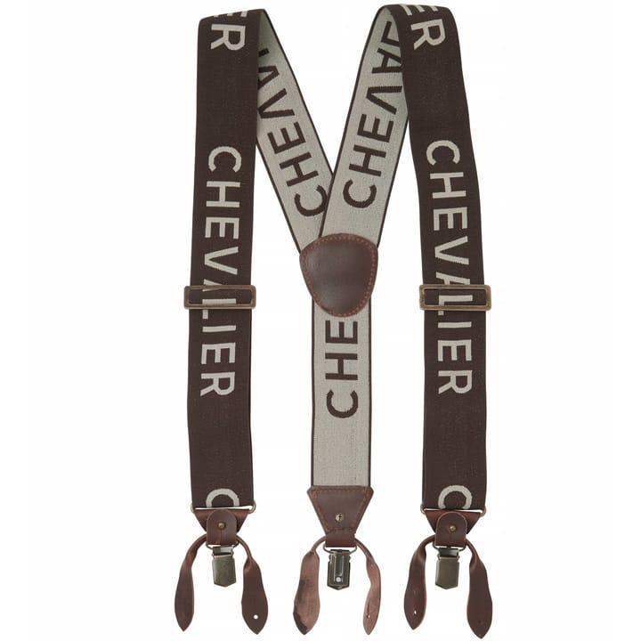 Chevalier Logo Suspenders Brown Chevalier