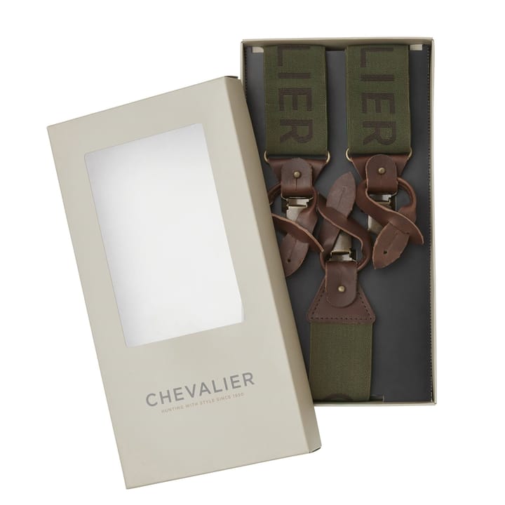 Chevalier Logo Suspenders Dark Green Chevalier